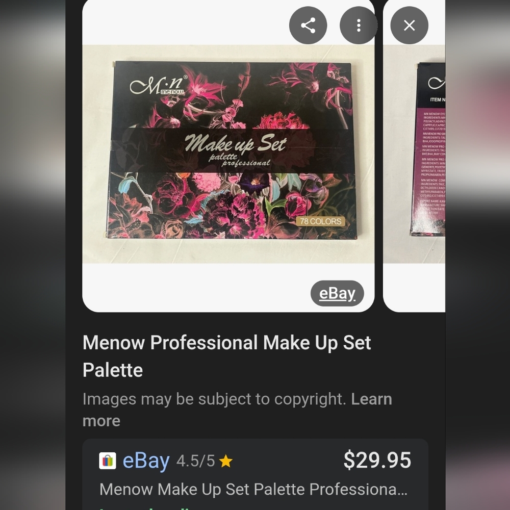 Professional Eyeshadow Palette - 78 Colors
